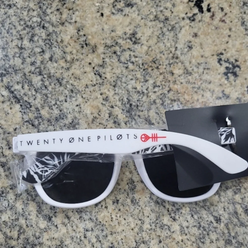 Twenty One Pilots Zebra Print Rider Sunglasses